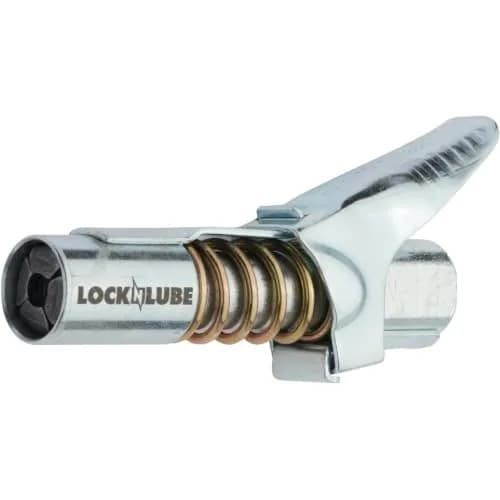 LockNLube Locking Grease Coupler 1/8" NPT 10,000 PSI | Heavy Duty Universal Grease Gun Tip thumbnail 3