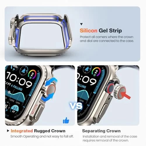 Goton Ultra-Look Metal Case for Apple Watch 42mm Series 6/5/4/SE | Compatible with 42mm/44mm Ultra-Style Conversion thumbnail 6