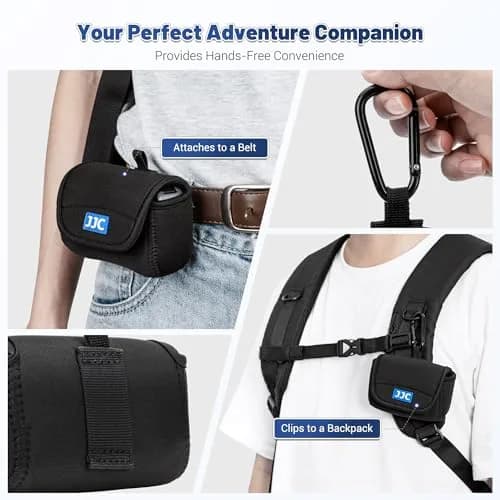 JJC Mini Carrying Case for DJI Action 6/5 Pro Gopro Hero 13 | Splash-Proof Neoprene Compact Bag thumbnail 6