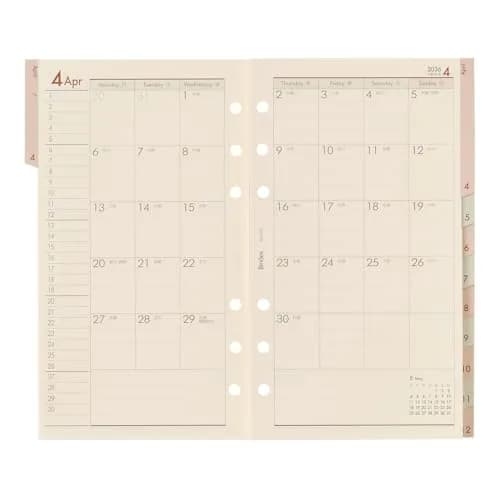 日本能率協会マネジメントセンター Noritsu Bindex Personal Organizer Refill 6 Holes 2026 | Weekly Memo, Index, 186 Pages thumbnail 2