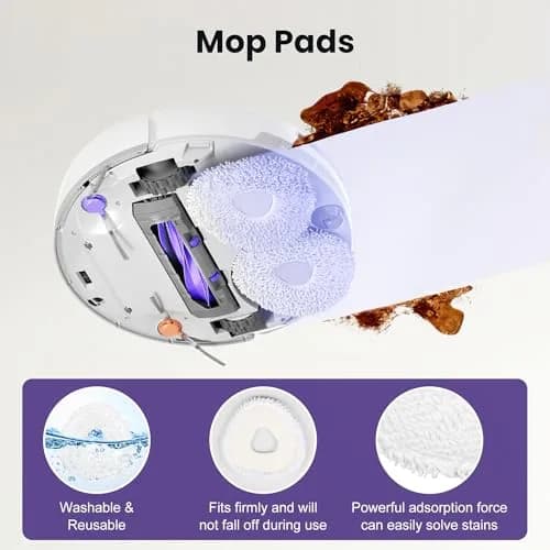 BTRSOLUS Replacement Accessories Kit for Narwal Freo Pro Robot Vacuum Cleaner | 16 Pcs, Nylon, Microfiber, Plastic thumbnail 6