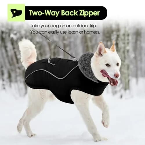 SUNFURA Small Dog Coat, Warm Dog Winter Jacket with Fleece Lined thumbnail 7