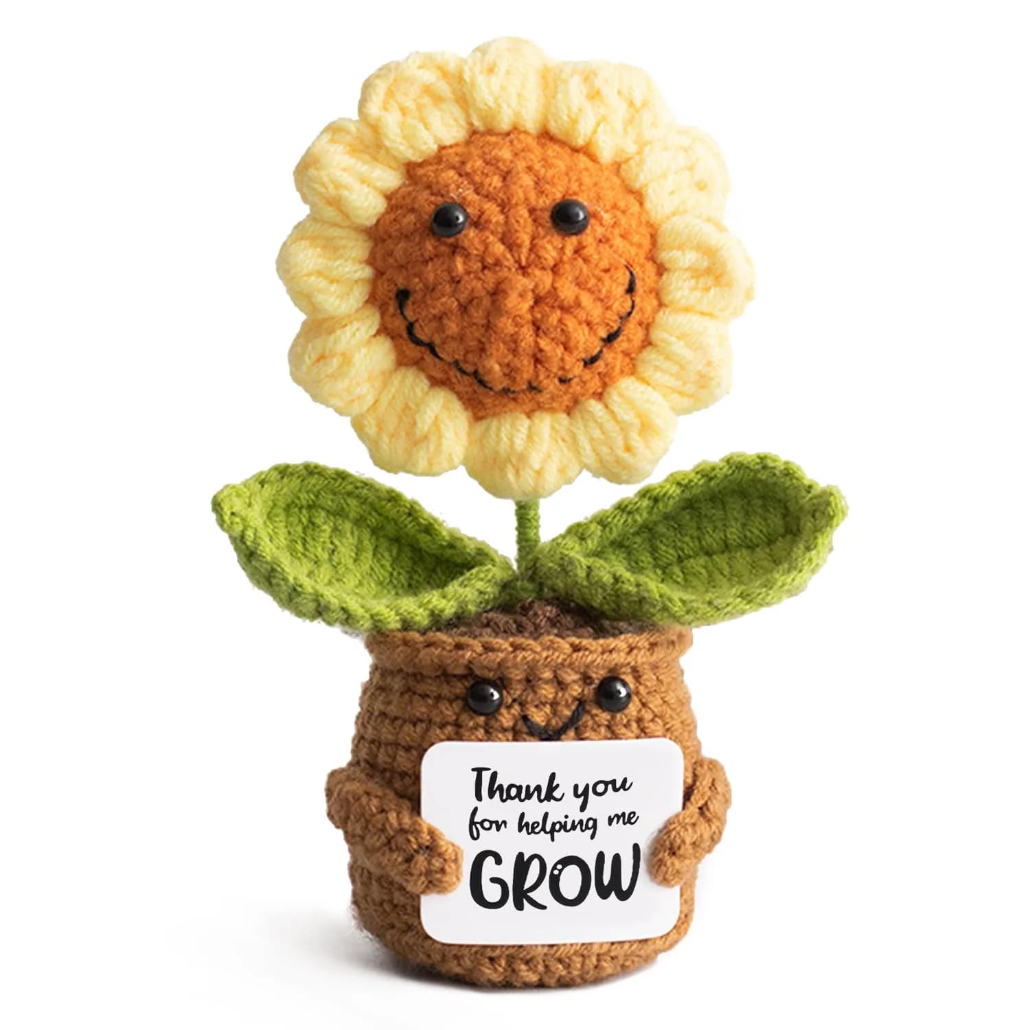 MS ZHENQIAO Sunflower Crochet Flower Pattern 12.7 cm (5 in) | Teacher Appreciation Gift - main product image
