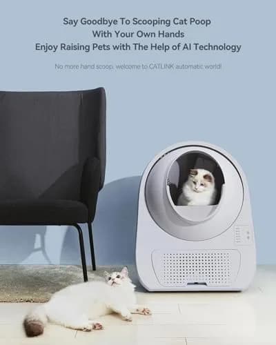 CATLINK Self-Cleaning Litter Box for Cats 3.5–22 lbs | Advanced Safety & Odor Control thumbnail 2