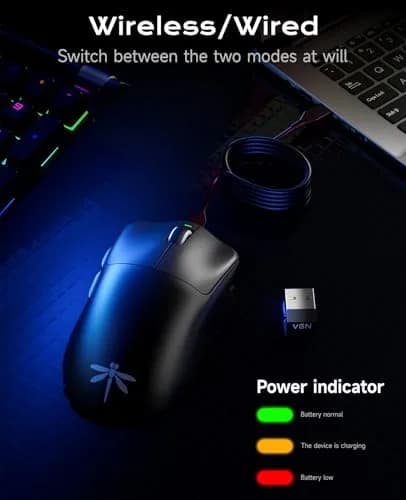 VGN F1 Pro Max Wireless Gaming Mouse 55g | 26K DPI, 130h Playtime, Low Latency thumbnail 7