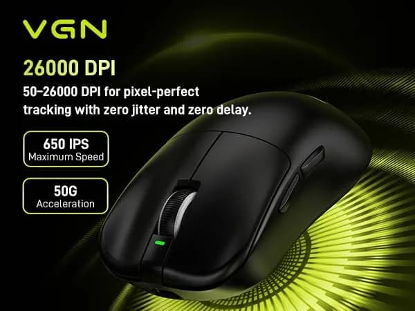 VGN F1 Pro Max Wireless Gaming Mouse 55g | 26K DPI, 130h Playtime, Low Latency thumbnail 2