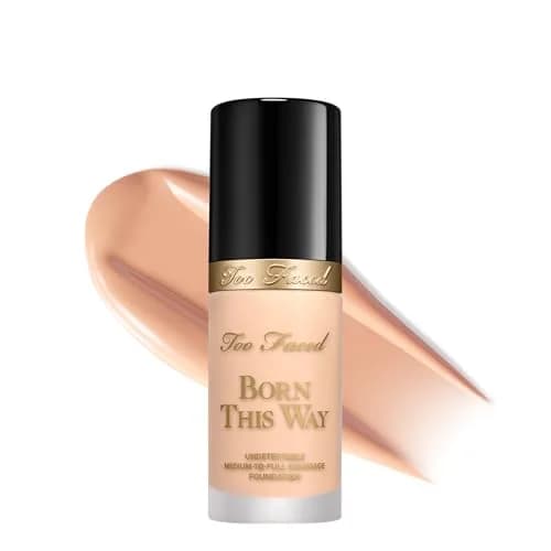 Too Faced Born This Way Natural Finish Longwear Liquid Foundation 1.01 fl. oz. | Hydrating & Oil-Free, Medium-To-Full Coverage thumbnail 1