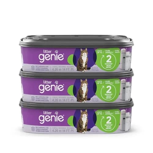 Litter Genie Refill Bags 14 FT Multi-Layers Odor-Barrier Technology 3-Pack | Locks Away Odor & Germs thumbnail 1