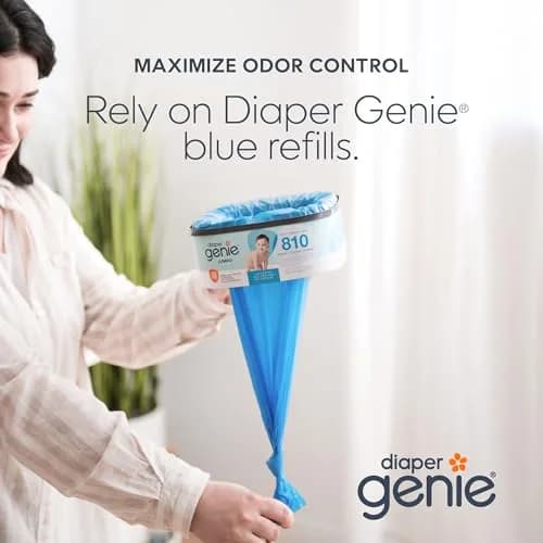 Diaper Genie Jumbo+ Square Refill 1080 Count | Odor Locking, Long-Lasting, Compatible with Diaper Genie Pails thumbnail 2