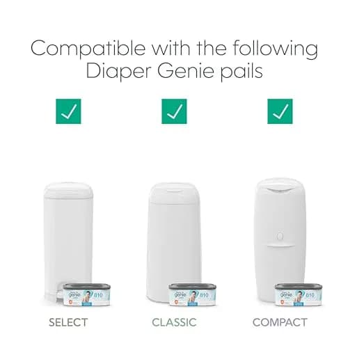Diaper Genie Jumbo+ Square Refill 1080 Count | Odor Locking, Long-Lasting, Compatible with Diaper Genie Pails thumbnail 3