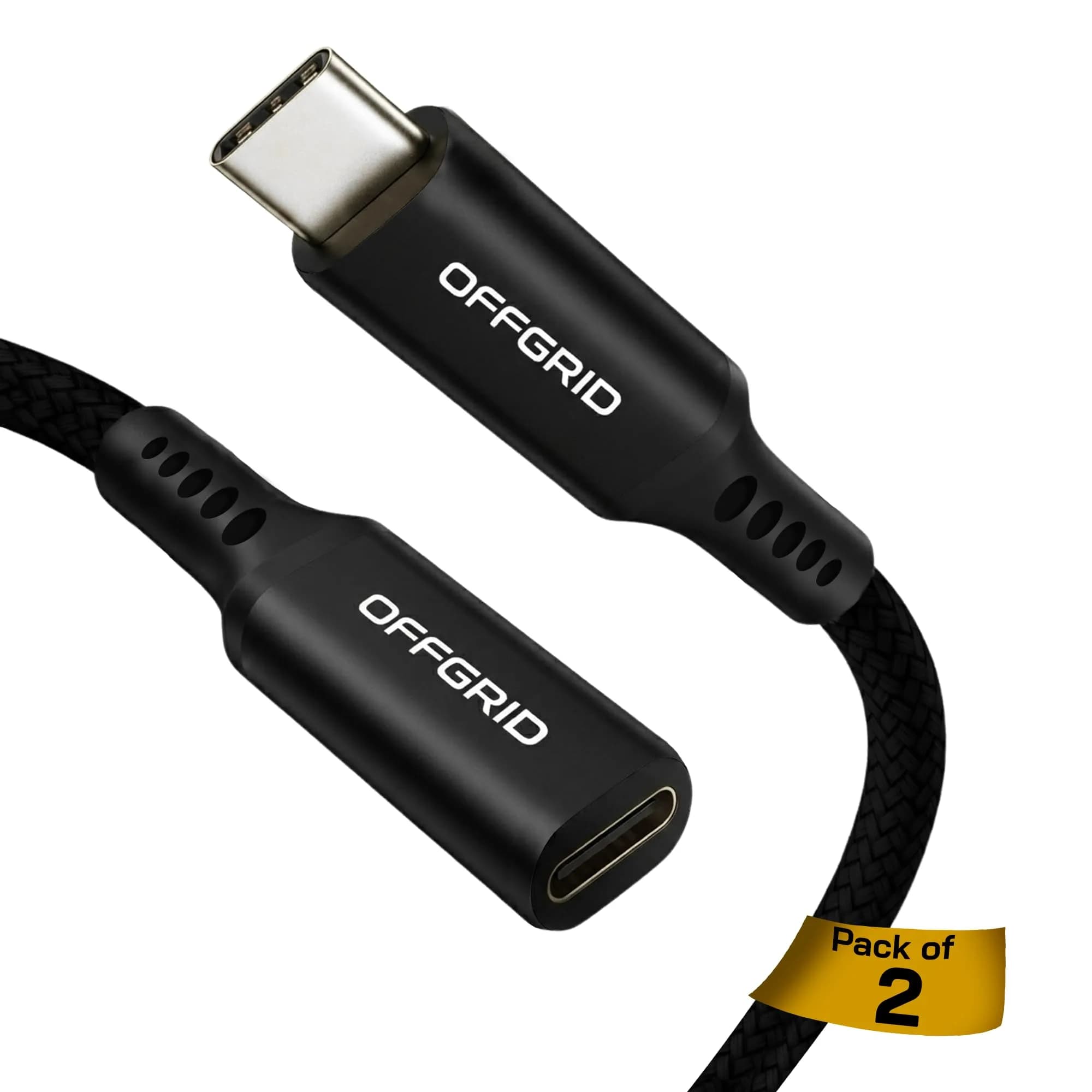 OFFGRID USB Data Blocker Type-C 2 Pack | Data Protection & Fast Charging Adapter