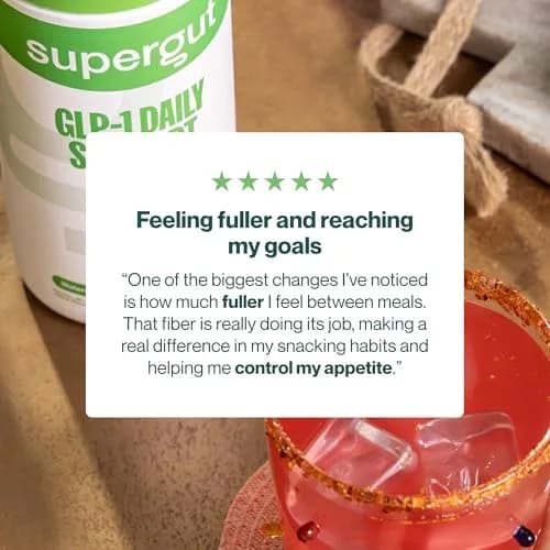 Supergut GLP1 Daily Support Watermelon Lime 18 Servings | Clinically Validated Prebiotic Fiber thumbnail 8