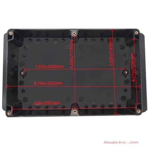 Otdorpatio ABS Plastic Electrical Junction Box 230x150x87 mm | IP65 Waterproof DIY Power Enclosure thumbnail 3