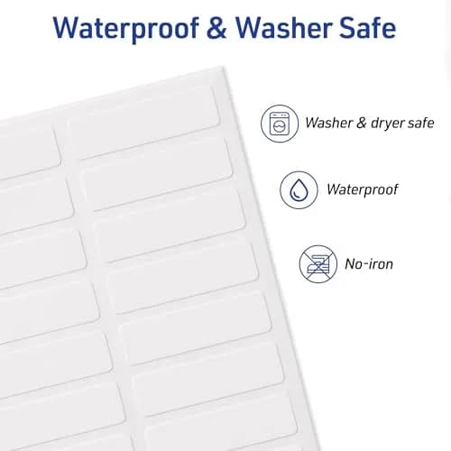 Avery No-Iron Fabric Labels 1/2" x 1-3/4" | Washer & Dryer-Safe Waterproof Labels, 54 Total (Pack of 2) thumbnail 4