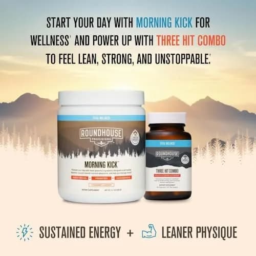 ROUNDHOUSE PROVISION Morning Kick Greens, Strawberry Lemonade, 3 Pack | Sugar-Free Gut & Energy Support thumbnail 7