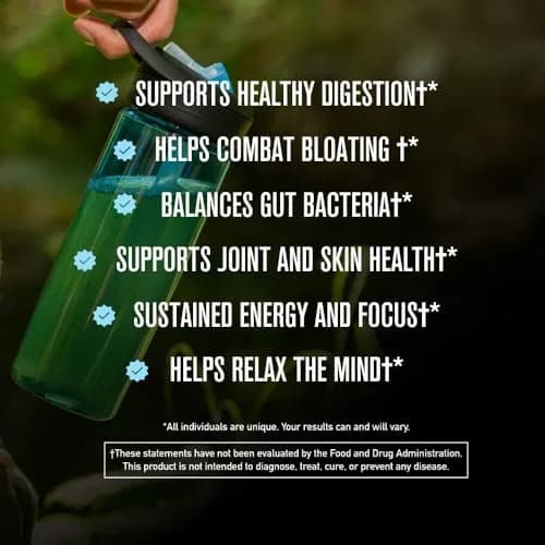 ROUNDHOUSE PROVISION Morning Kick Greens, Strawberry Lemonade, 3 Pack | Sugar-Free Gut & Energy Support thumbnail 2