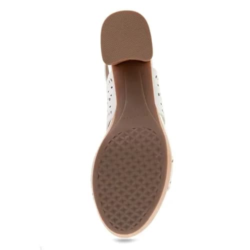 Aerosoles Women's Camera Platform Heeled Sandal, White Faux Leather, 6W | Versatile Chic with 3-Inch Platform Heel thumbnail 6