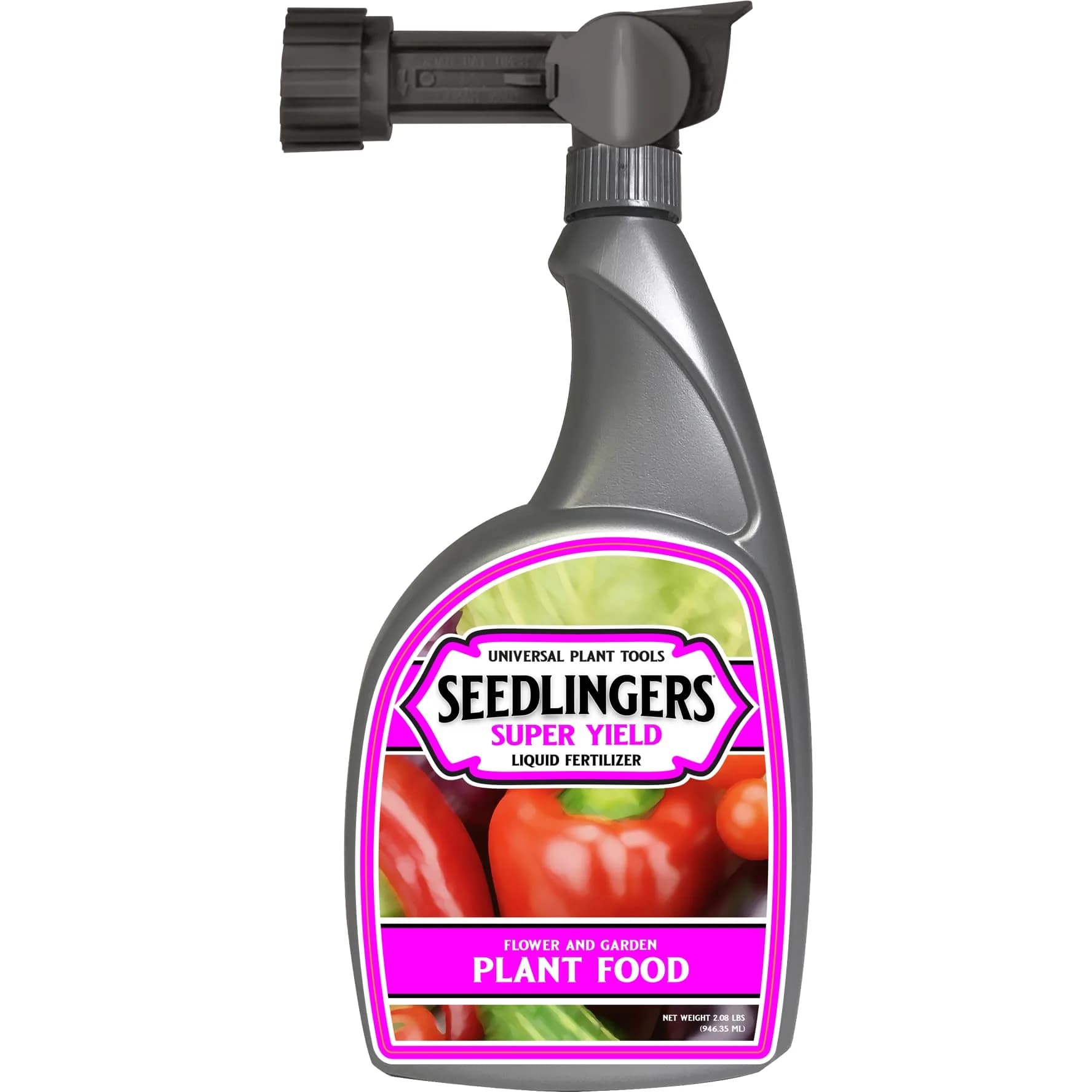 Messinas Seedlingers Super Yield Liquid Plant Food 32 fl oz | Microbial Soil Energizer for Flowers & Vegetables