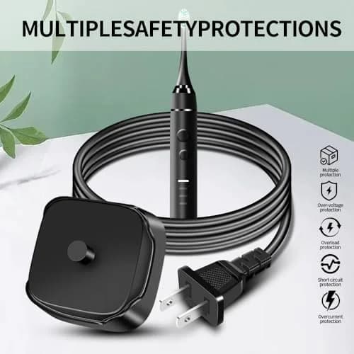 KOPBTBOY Black Charging Adapter for AquaSonic Electric Toothbrush | Waterproof Replacement Base thumbnail 4