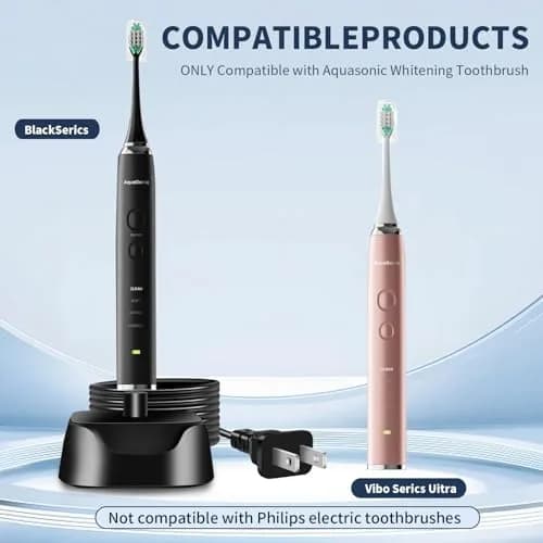 KOPBTBOY Black Charging Adapter for AquaSonic Electric Toothbrush | Waterproof Replacement Base thumbnail 2