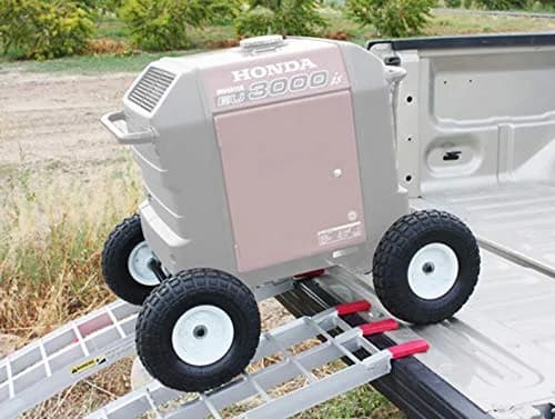 Autoworks XTRM All Terrain Wheel Kit - fits Honda EU3000is Generator, Solid Never Flat Tires (White Wheels) | Heavy Duty 10-inch Wheels thumbnail 3