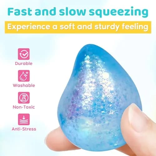 VESPRO 12 Pack Fidget Stress Balls 4.1cm (1.6in) | Non-Toxic, BPA-Free, ASTM-Tested thumbnail 4