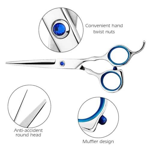 Himart Hair Trimming Kit in Blue | Professional Barber Shears for Men Women Kids thumbnail 4