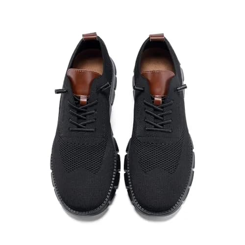 RUFONE Men’s Business Casual Oxford Sneakers – Lightweight Lace-Up Shoes for Work, Travel & Daily Commute thumbnail 5