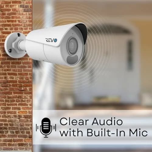 REVO Ultra Blue Series 4K (8 Megapixel) H.265 Indoor/Outdoor IR Bullet Camera with Built-in Mic & 60FT CAT5e Cable | 4K Security Camera for Home & Business thumbnail 7