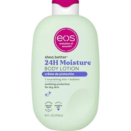 eos Shea Better Body Lotion Crème de Pistachio 475ml (16 fl oz) | 24-Hour Hydration for Soft, Smooth Skin - main product image