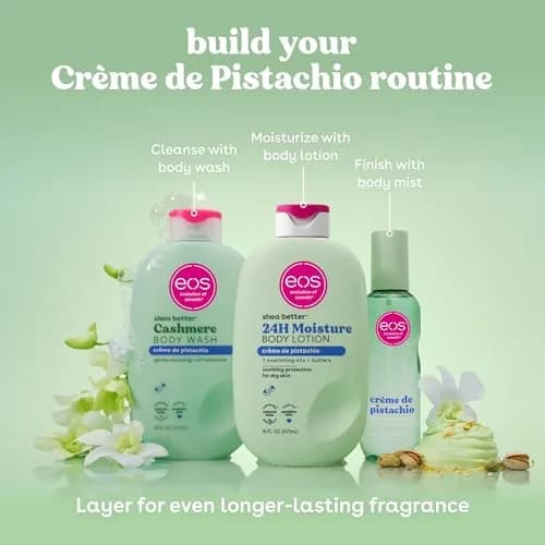 eos Shea Better Body Lotion Crème de Pistachio 473ml (16 fl oz) | Dermatologist Recommended for All Skin Types thumbnail 8
