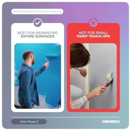 COLOR MUSE 3 Portable Color Matching and Paint Scanner Device – Black | Dual Optical Geometry, 12X Extended Battery Life thumbnail 3