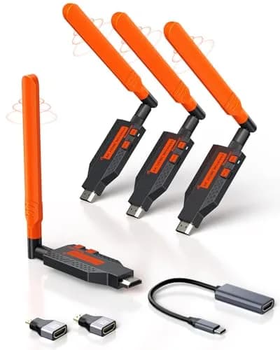 Coolpie Wireless HDMI Transmitter and Receiver Kit 1TX-3RX | 1080p HD Output, 350ft Range, Plug-and-Play thumbnail 1