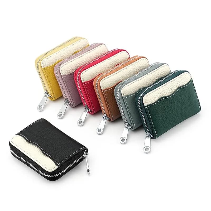 Linno RFID Genuine Leather Credit Card Holder Wallet 18 Card Slots (Yellow) - view 7