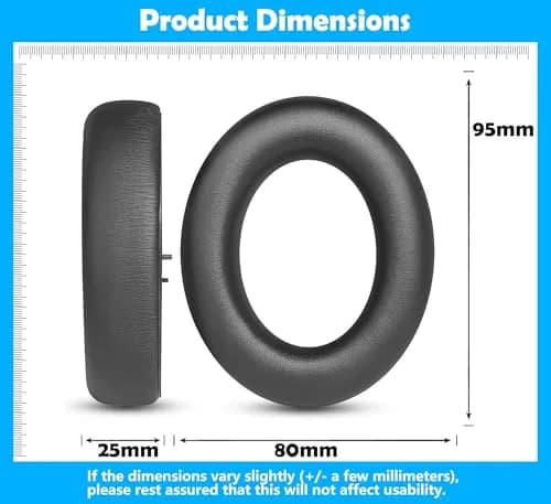DowiTech Earpads Replacement for Focal Bathys Bluetooth Headphones | Enhanced Comfort & Noise Isolation thumbnail 4
