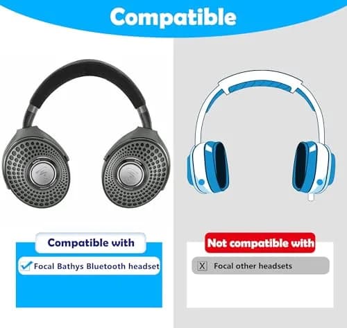 DowiTech Earpads Replacement for Focal Bathys Bluetooth Headphones | Enhanced Comfort & Noise Isolation thumbnail 2
