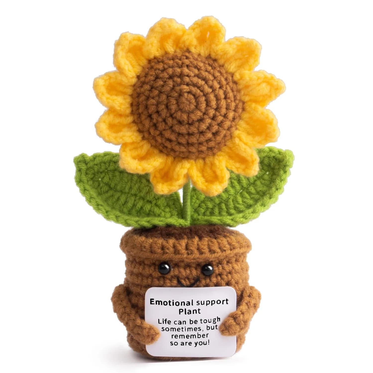 MS ZHENQIAO Sunflower Crochet Flower Pattern 6.8 cm (2.7 in) | Inspirational Gift - main product image