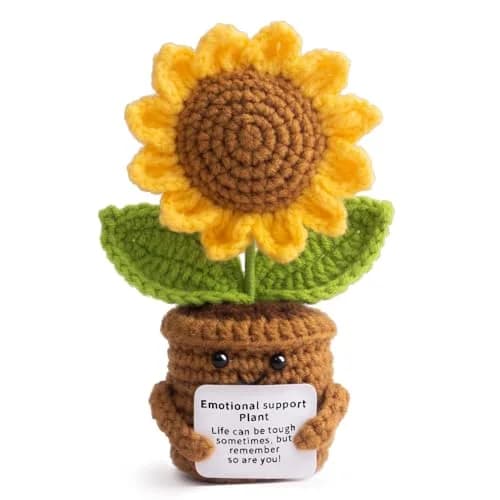 MS ZHENQIAO Sunflower Crochet Flower Pattern 6.8 cm (2.7 in) | Inspirational Gift thumbnail 1