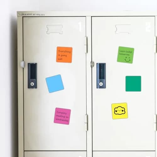 NIUBIKLUS Magnetic Dry Erase Reusable Sticky Notes 7.6cm x 7.6cm (3" x 3") | Pack of 18 for Whiteboards, Fridges, Lockers thumbnail 9