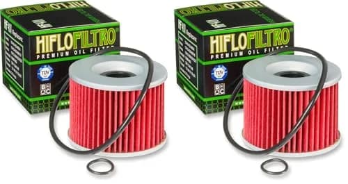 Hiflofiltro HF401 Premium Oil Filter 26g (0.057 lb) Pack of 2 | 28% Longer Service Life thumbnail 1