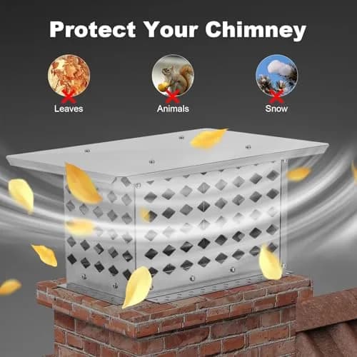 AutoSteelix Chimney Cap 8" x 13" Stainless Steel Waterproof Mesh | Easy DIY Installation thumbnail 3
