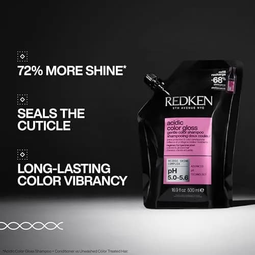 Redken Acidic Color Gloss Shampoo – 500ml (16.9 Fl Oz) Refill | Prolongs Salon Color & Adds Intense Shine thumbnail 2