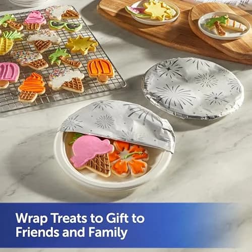 Reynolds Wrap Fun Foil with Festive Firework Pattern, Embossed Aluminum Foil Roll, 25 Sq. Ft. (709.7 g) thumbnail 3