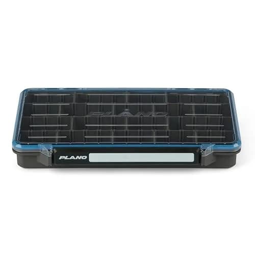 Plano StowAway 3700 Waterproof Tackle Box | IPX7 Waterproof, Rustricor, Single Latch, Transparent DuraView Lid, Stackable Storage thumbnail 1