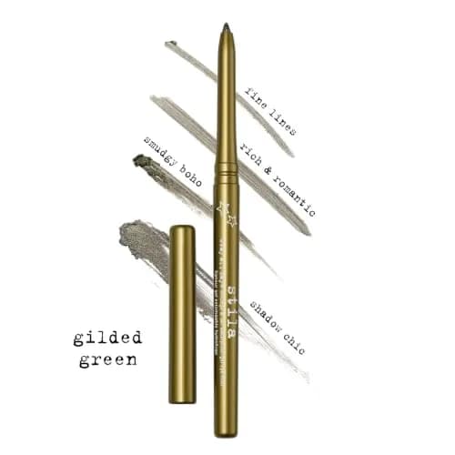 stila Stay All Day Smudge & Set Waterproof Gel Eyeliner (Gilded Green) | 1 Count, Water-Resistant, Long-Lasting thumbnail 4