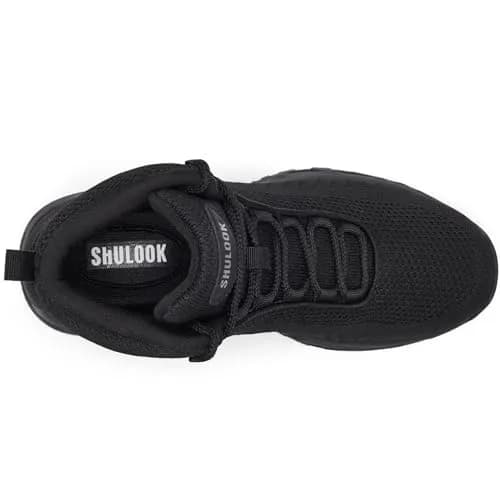 SHULOOK Non Slip Work Boots for Men, Restaurant Kitchen Food Service, Black, US 11 (EU 44) | Ankle High Support for All-Day Comfort thumbnail 6