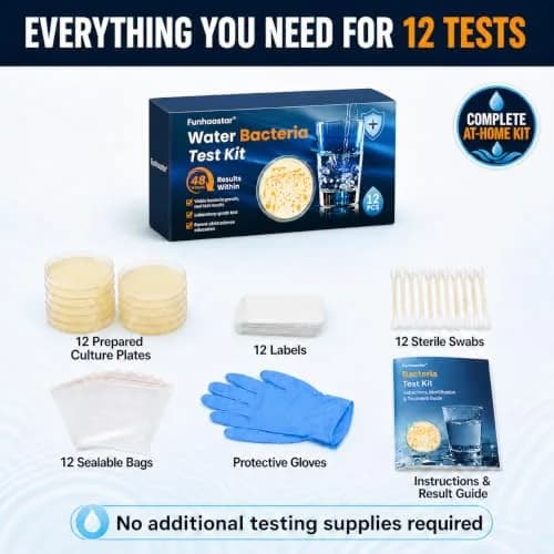 Funhaostar Bacteria Water Test Kit 12-Pack | Accurate Lab Analysis Included thumbnail 4