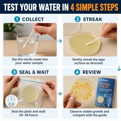 Funhaostar Bacteria Water Test Kit 12-Pack | Accurate Lab Analysis Included thumbnail 6