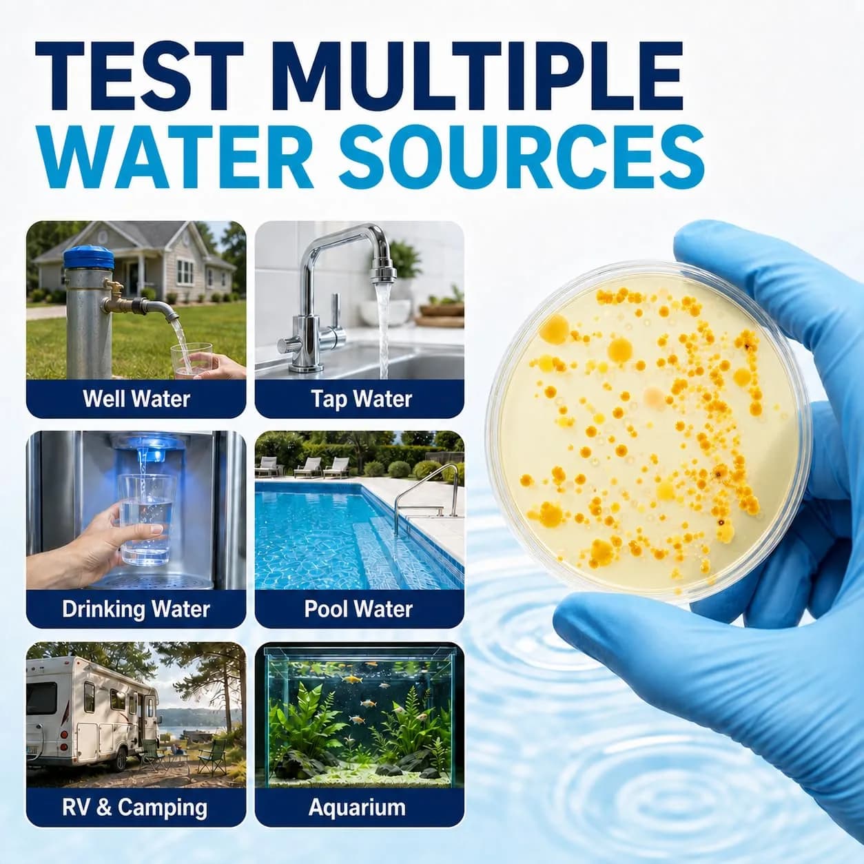 Funhaostar Bacteria Water Test Kit 12-Pack | Accurate Lab Analysis Included - view 2
