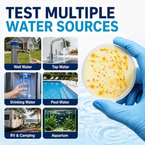 Funhaostar Bacteria Water Test Kit 12-Pack | Accurate Lab Analysis Included thumbnail 2